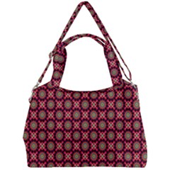 Kaleidoscope Seamless Pattern Double Compartment Shoulder Bag by Ravend