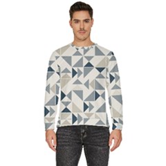 Geometric Triangle Modern Mosaic Men s Fleece Sweatshirt by Amaryn4rt