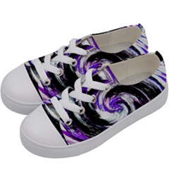 Canvas Acrylic Digital Design Kids  Low Top Canvas Sneakers by Amaryn4rt