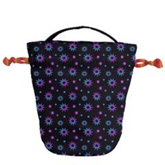 Stars Pattern Art Design Drawstring Bucket Bag by Ravend
