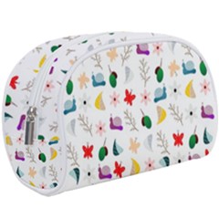 Snail Butterfly Pattern Seamless Make Up Case (large) by Ravend