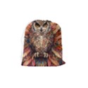 Drawing Olw Bird Drawstring Pouch (Medium) View2