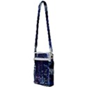Black Building Lighted Under Clear Sky Multi Function Travel Bag View2