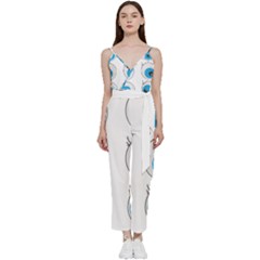 Eyes Comic Cartoon Fun Funny Toon V-neck Camisole Jumpsuit by Ndabl3x
