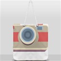 Photo Camera Machine Colorful Art Full Print Rope Handle Tote (Large) View2