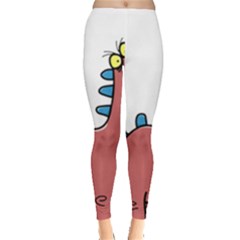 Dinosaur Dragon Drawing Cute Everyday Leggings  by Ndabl3x