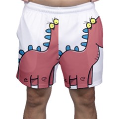 Dinosaur Dragon Drawing Cute Men s Shorts by Ndabl3x