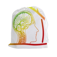 Throughts Construct Does Face Drawstring Pouch (2xl) by Ndabl3x