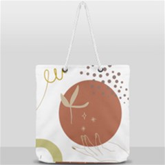 Abstract Pattern Art Drawing Full Print Rope Handle Tote (large) by Ndabl3x