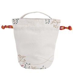 Background Pattern Template Texture Nature Drawstring Bucket Bag by Grandong