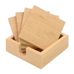 Board Chalk School Earth Book Bamboo Coaster Set by Grandong