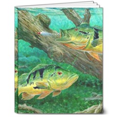 Peacock Bass Fishing 8  X 10  Softcover Notebook by Sarkoni