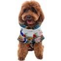 Birds Peacock Artistic Colorful Flower Painting Dog Coat View1