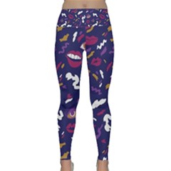 Pattern Burton Galmour Lightweight Velour Classic Yoga Leggings by Ndabl3x