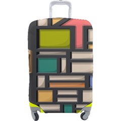 Door Stained Glass Stained Glass Luggage Cover (large) by Sarkoni