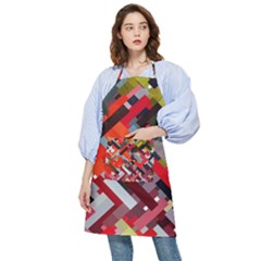 Maze Mazes Fabric Fabrics Color Pocket Apron by Sarkoni