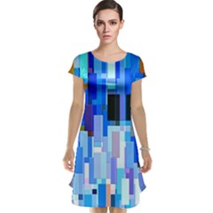 Color Colors Abstract Colorful Cap Sleeve Nightdress by Sarkoni