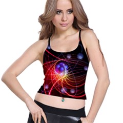 Physics Quantum Physics Particles Spaghetti Strap Bra Top by Sarkoni