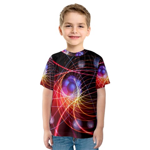Physics Quantum Physics Particles Kids  Sport Mesh T-shirt by Sarkoni