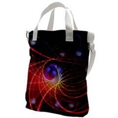 Physics Quantum Physics Particles Canvas Messenger Bag by Sarkoni