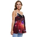 Physics Quantum Physics Particles Casual Spaghetti Strap Chiffon Top View3