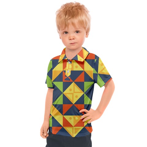 Background Geometric Color Kids  Polo T-shirt by Sarkoni