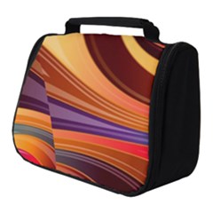 Abstract Colorful Background Wavy Full Print Travel Pouch (small) by Sarkoni