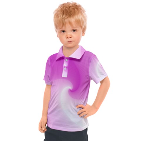 Abstract Spiral Pattern Background Kids  Polo T-shirt by Sarkoni