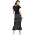 Diagonal Square Black Background Maxi Fishtail Chiffon Skirt View2