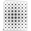Square Diagonal Pattern Monochrome 8  x 10  Hardcover Notebook View2