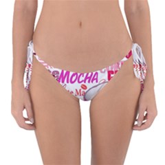 Coffee Cup Lettering Coffee Cup Reversible Bikini Bottoms by Amaryn4rt