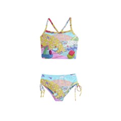Pillows And Vegetable Field Illustration Adventure Time Cartoon Girls  Tankini Swimsuit by Sarkoni