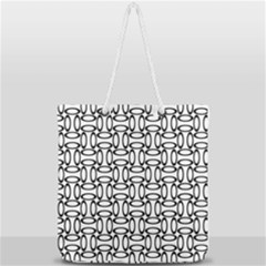 Ellipse Pattern Ellipse Dot Pattern Full Print Rope Handle Tote (large) by Apen