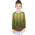 Zig Zag Chevron Classic Pattern Kids  Long Sleeve T-Shirt View1