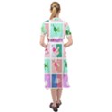 Christmas Wreath Advent Keyhole Neckline Chiffon Dress View2