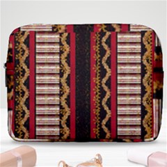 Textile Pattern Abstract Fabric Make Up Pouch (large) by Modalart