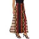 Textile Pattern Abstract Fabric Tiered Ruffle Maxi Skirt View3