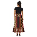 Textile Pattern Abstract Fabric Tiered Ruffle Maxi Skirt View4