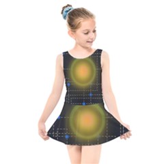 Technology System Kids  Skater Dress Swimsuit by Modalart