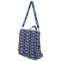 Geometric Monochrome Triangle Crossbody Backpack by Bedest