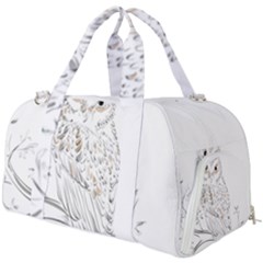 Owl Bird Wildlife Bird Of Prey Burner Gym Duffel Bag by Modalart