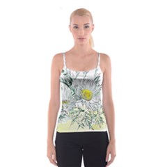 Thistle Alpine Flower Flower Plant Spaghetti Strap Top by Modalart