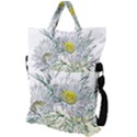 Thistle Alpine Flower Flower Plant Fold Over Handle Tote Bag View2