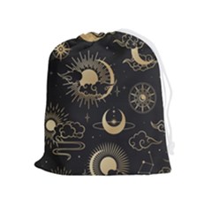 Star Colorful Christmas Abstract Drawstring Pouch (xl) by Ndabl3x