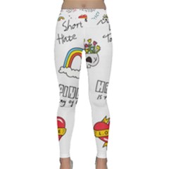 Abstract Fashion Background Suitable Fabric Printing Classic Yoga Leggings by Ndabl3x