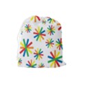 Celebrate Pattern Colorful Design Drawstring Pouch (Large) View2