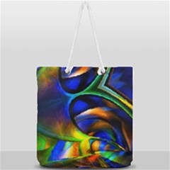 Light Texture Abstract Background Full Print Rope Handle Tote (large) by Amaryn4rt