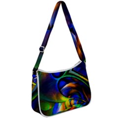 Light Texture Abstract Background Zip Up Shoulder Bag by Amaryn4rt