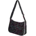 Full Frame Shot Of Abstract Pattern Zip Up Shoulder Bag View2
