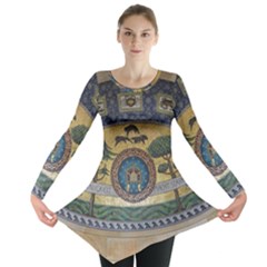 Peace Monument Werder Mountain Long Sleeve Tunic  by Amaryn4rt